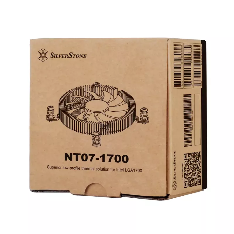 Luftkühler Silverstone NT07-1700 8 cm Schwarz 12V 2,6 mmH2O