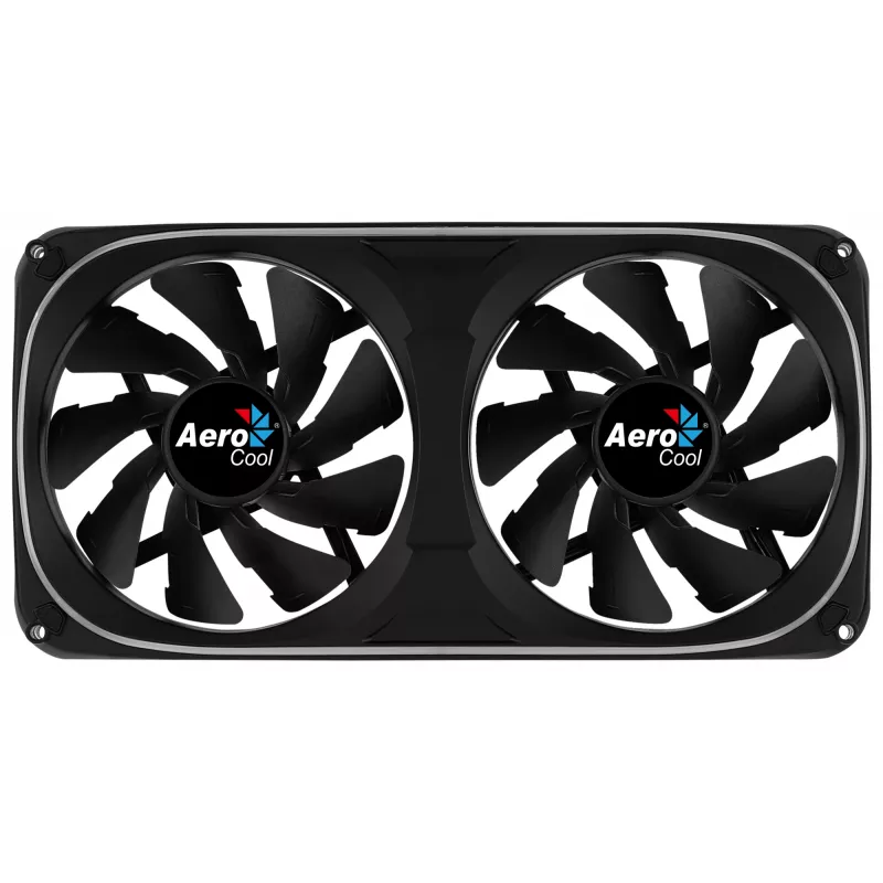 Aerocool ASTRO24 Dual Fan PC 12cm ARGB LED Antivibration Support Schwarz