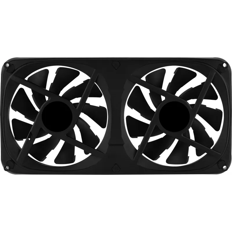 Aerocool ASTRO24 Dual Fan PC 12cm ARGB LED Antivibration Support Schwarz