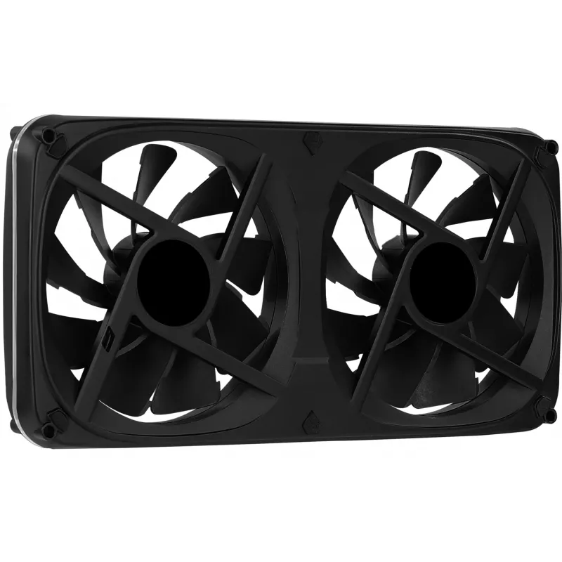 Aerocool ASTRO24 Dual Fan PC 12cm ARGB LED Antivibration Support Schwarz
