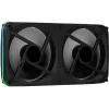 Aerocool ASTRO24 Dual Fan PC 12cm ARGB LED Antivibration Support Schwarz