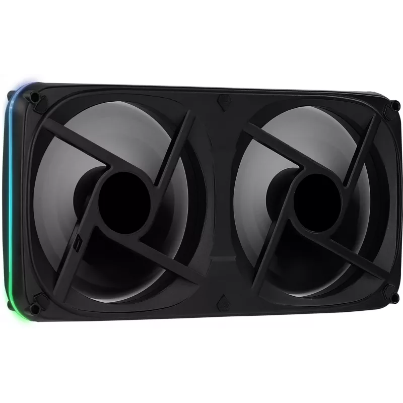 Aerocool ASTRO24 Dual Fan PC 12cm ARGB LED Antivibration Support Schwarz