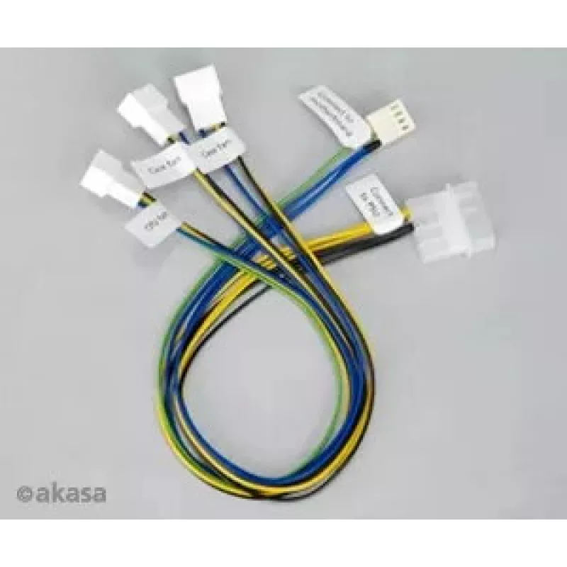 Kabel Akasa PWM-Splitter 4-Pin 2-fach AK-CB002-KT02 für Lüfterstrom und PWM-Signal