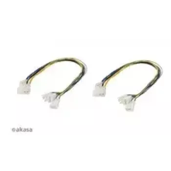 Kabel Akasa PWM-Splitter 4-Pin 2-fach AK-CB002-KT02 für Lüfterstrom und PWM-Signal