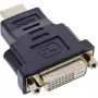 InLine HDMI zu DVI Adapter Stecker / 24+1 Buchse vergoldet, 4K2K