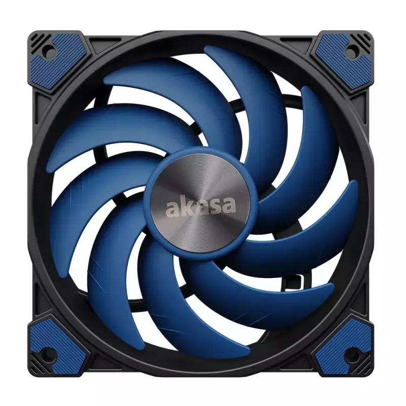 Lüfter Akasa ALUCIA SC Prozessorlüfter 14 cm Schwarz Blau Hydrodynamisches Gleitlager