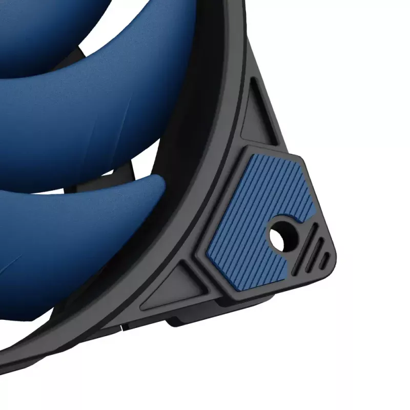 Lüfter Akasa ALUCIA SC Prozessorlüfter 14 cm Schwarz Blau Hydrodynamisches Gleitlager
