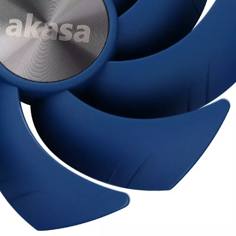 Lüfter Akasa ALUCIA SC Prozessorlüfter 14 cm Schwarz Blau Hydrodynamisches Gleitlager