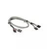 InLine USB 2.0 Verlängerung Intern 2x 4 Pin Stiftleiste / Stiftbuchse, 0,60m