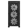 PC-Gehäuse ASUS TUF Gaming GT302 ARGB Midi Tower Schwarz — Hartglas, 3x140mm Front + 1x140mm Rückseite, USB-C