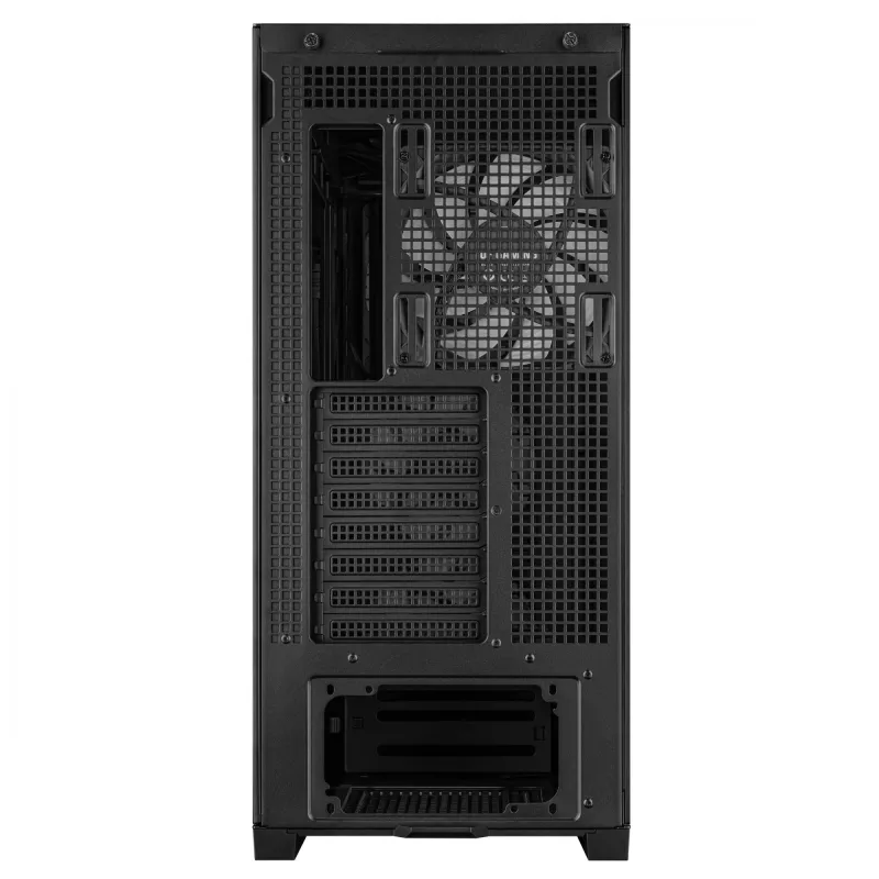 PC-Gehäuse ASUS TUF Gaming GT302 ARGB Midi Tower Schwarz — Hartglas, 3x140mm Front + 1x140mm Rückseite, USB-C
