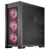 PC-Gehäuse ASUS TUF Gaming GT302 ARGB Midi Tower Schwarz — Hartglas, 3x140mm Front + 1x140mm Rückseite, USB-C