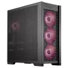 PC-Gehäuse ASUS TUF Gaming GT302 ARGB Midi Tower Schwarz — Hartglas, 3x140mm Front + 1x140mm Rückseite, USB-C