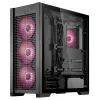PC-Gehäuse ASUS TUF Gaming GT302 ARGB Midi Tower Schwarz — Hartglas, 3x140mm Front + 1x140mm Rückseite, USB-C