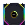 Fan Lian Li UNI FAN SL Wireless LCD 120 12 cm Schwarz 29,5 dB 50,08 cfm