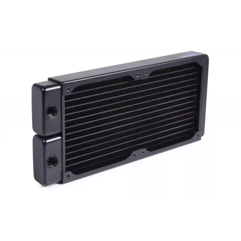 Alphacool 14376 Heizkörper Messing Kupfer Stahl Schwarz 124 mm 271,5 mm 30 mm