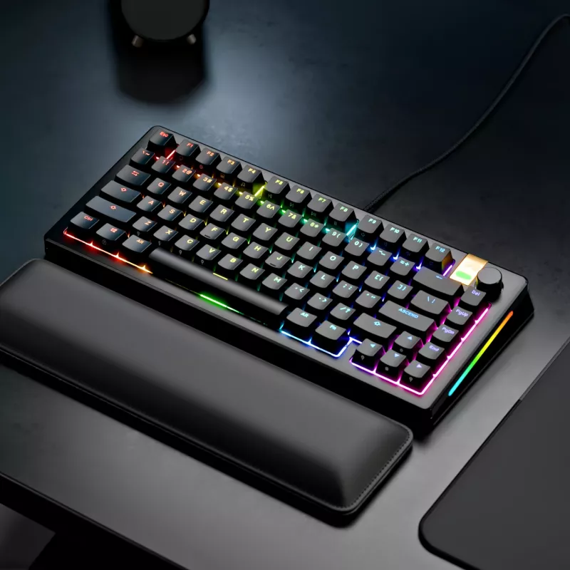 Mechanische Gaming-Tastatur GLORIOUS GMMK 3 PRO HE 75%, Kabelgebunden, USB, QWERTY, RGB, Schwarz