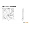 be quiet! Pure Wings 3 120mm PWM Weiß PC-Gehäuselüfter 12 cm 1 Stück