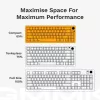 Mechanische Tastatur GLORIOUS GMMK 3 PRO 65% Barebones kabelgebunden Silber — 65% USB RGB, 2 m Kabel