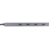 InLine USB 3.2 Gen.2 Hub (10 Gb/s), 4 Port USB-C, OTG, Aluminiumgehäuse