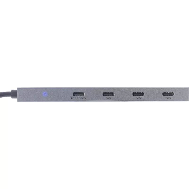 InLine USB 3.2 Gen.2 Hub (10 Gb/s), 4 Port USB-C, OTG, Aluminiumgehäuse