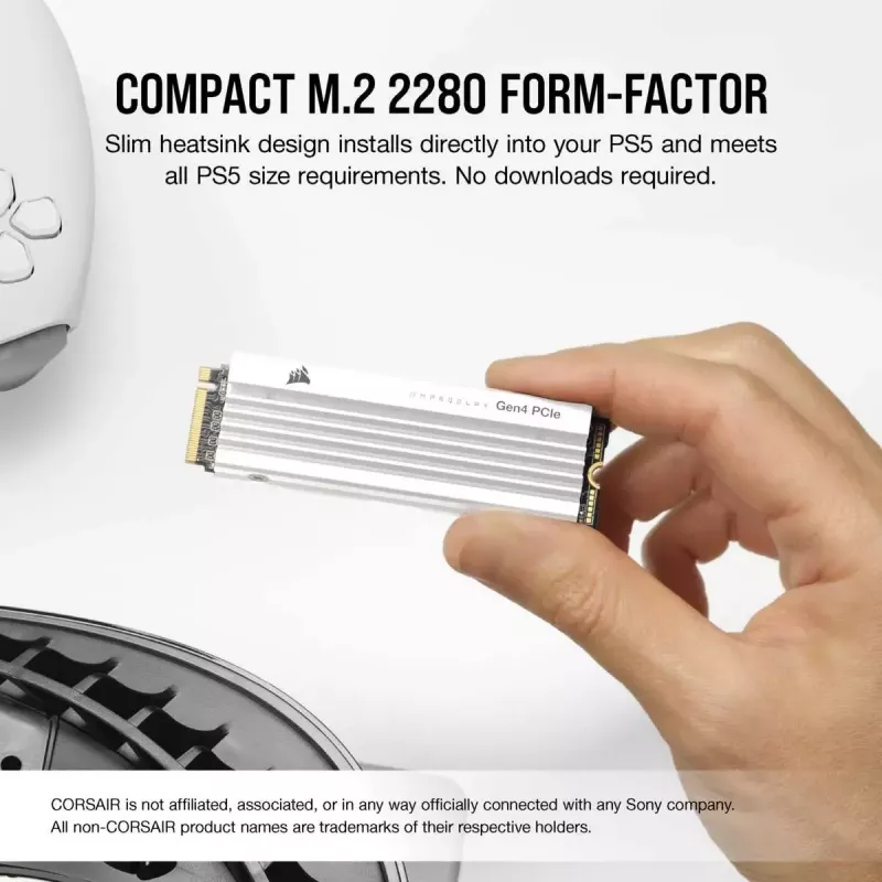 SSD-Festplatte Corsair 2 TB M.2 PCI Express 4.0 MP600 PRO LPX