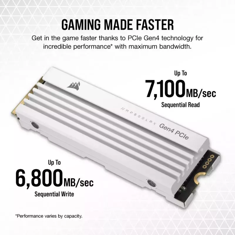 SSD-Festplatte Corsair 2 TB M.2 PCI Express 4.0 MP600 PRO LPX