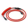 Gespiraltes USB-Kabel GLORIOUS für GMMK Crimson Red — abnehmbares Tastaturkabel, spiralförmiges Design