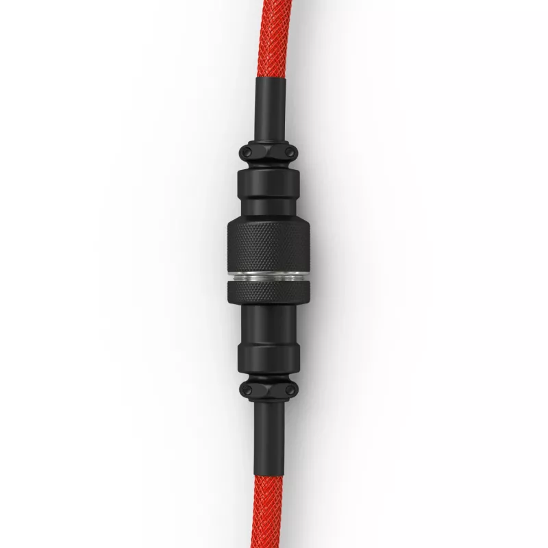 Gespiraltes USB-Kabel GLORIOUS für GMMK Crimson Red — abnehmbares Tastaturkabel, spiralförmiges Design