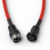 Gespiraltes USB-Kabel GLORIOUS für GMMK Crimson Red — abnehmbares Tastaturkabel, spiralförmiges Design