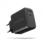 Ladegerät Axagon ACU-PQ45 QC 3.0 4.0 AFC FCP PPS PD 45W Schwarz