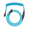 Gespiralkabel USB GLORIOUS GMMK Electric Blue — Abnehmbares Tastaturkabel, rechtwinklige Stecker