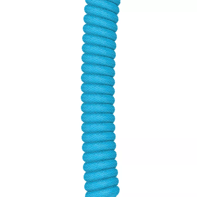 Gespiralkabel USB GLORIOUS GMMK Electric Blue — Abnehmbares Tastaturkabel, rechtwinklige Stecker