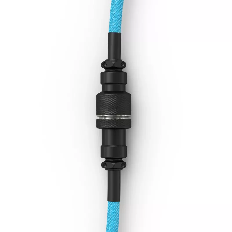 Gespiralkabel USB GLORIOUS GMMK Electric Blue — Abnehmbares Tastaturkabel, rechtwinklige Stecker