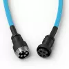 Gespiralkabel USB GLORIOUS GMMK Electric Blue — Abnehmbares Tastaturkabel, rechtwinklige Stecker