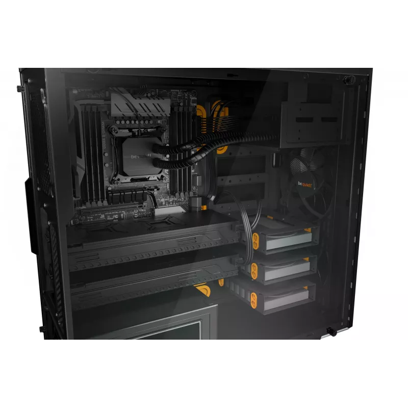 be quiet Pure Base 600 Window Midi Tower Schwarz, Orange