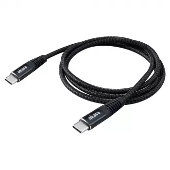 USB-Kabel Akasa AK-CBUB54-10BK 1 m USB-C Schwarz