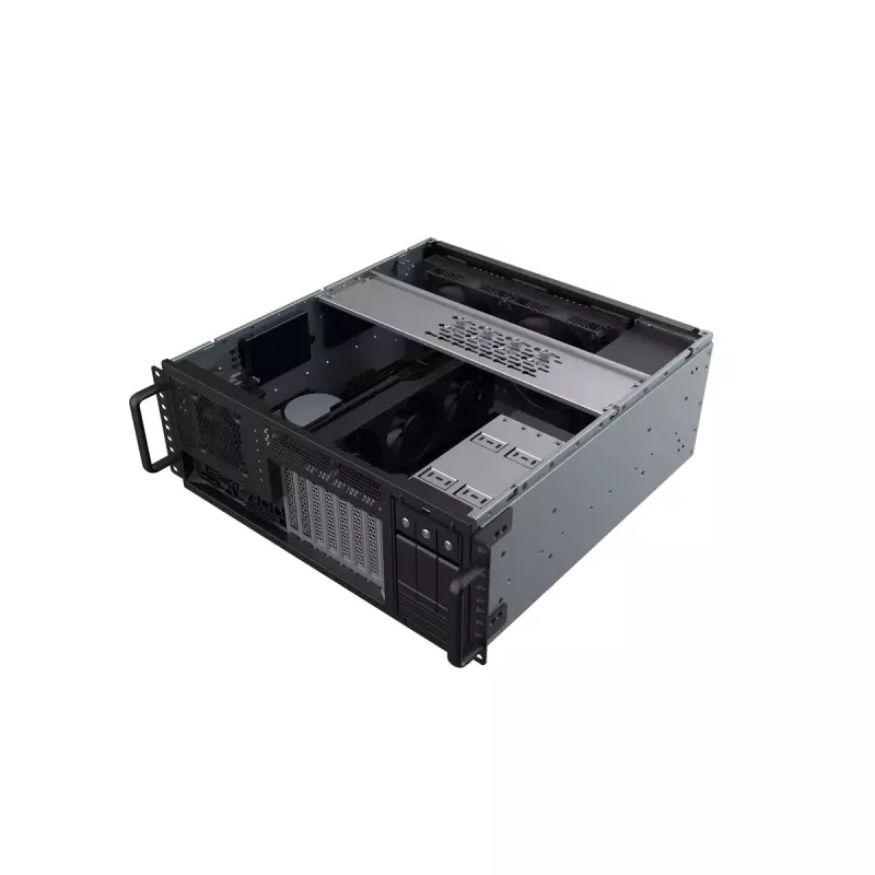 Server-Rack Silverstone RM46-502-I Schwarz ATX 1x80mm-Lüfter