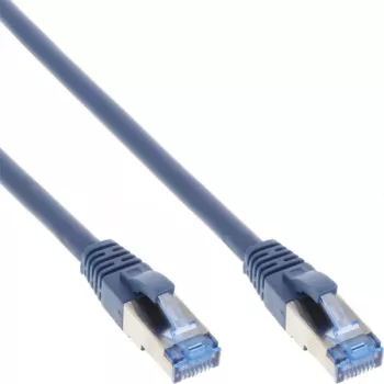 InLine Patch Kabel S/FTP PiMF Cat.6A halogen free 500MHz blue 1.5m