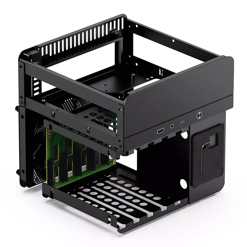 PC-Gehäuse Jonsbo N2 Cube Schwarz