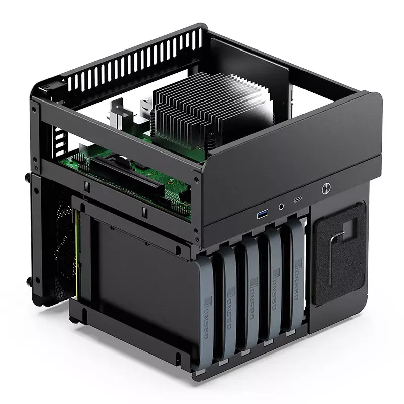 PC-Gehäuse Jonsbo N2 Cube Schwarz