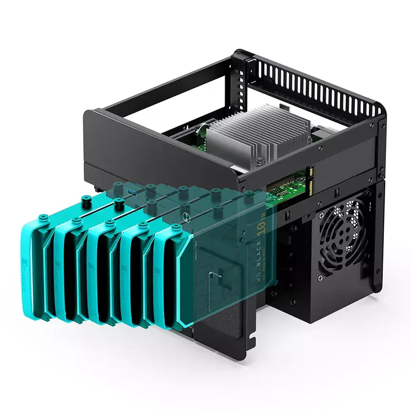 PC-Gehäuse Jonsbo N2 Cube Schwarz