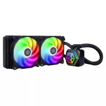 All-in-One-Flüssigkeitskühler Silverstone PF240-ARGB 12 cm Schwarz