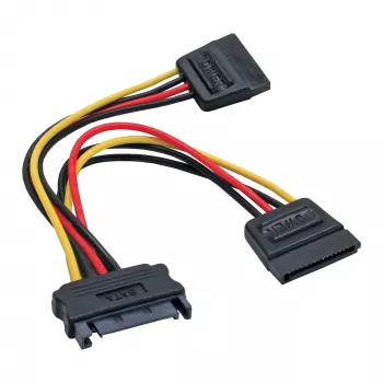 InLine SATA Y-Stromkabel SATA-Buchse / 2x SATA-Stecker 0,15 m