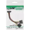 InLine SATA Y-Stromkabel SATA-Buchse / 2x SATA-Stecker 0,15 m