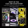 Lüfter Corsair iCUE LINK RX140 MAX 14 cm Schwarz 300-1600 U/min