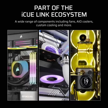 Lüfter Corsair iCUE LINK RX140 MAX 14 cm Schwarz 300-1600 U/min
