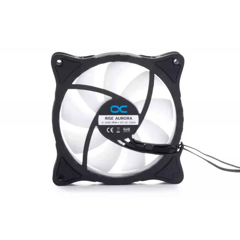Lüfter Alphacool Rise Aurora 12 cm Schwarz Transluzent 2600 U/min 118,9 m³/h