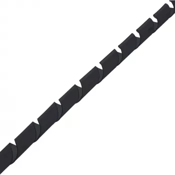 InLine Spiralwickelband 10 m, schwarz, 10 mm, Schwarz, 1 cm, 169 g, 200 mm, 210 mm, 50 mm