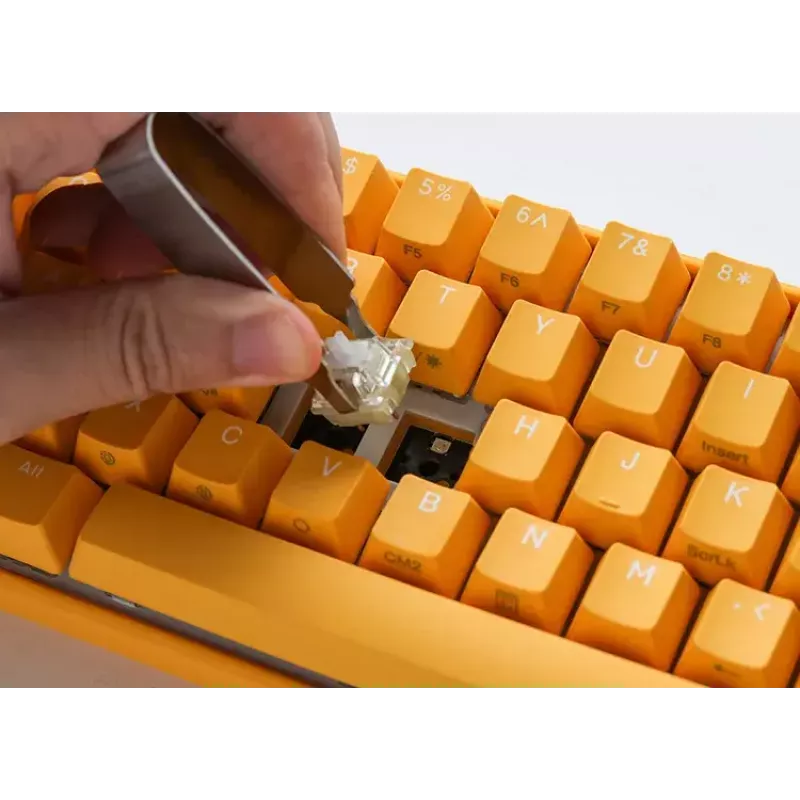 Ducky One 3 Gelb Mini Tastatur Gaming USB Deutsch Mechanisch RGB